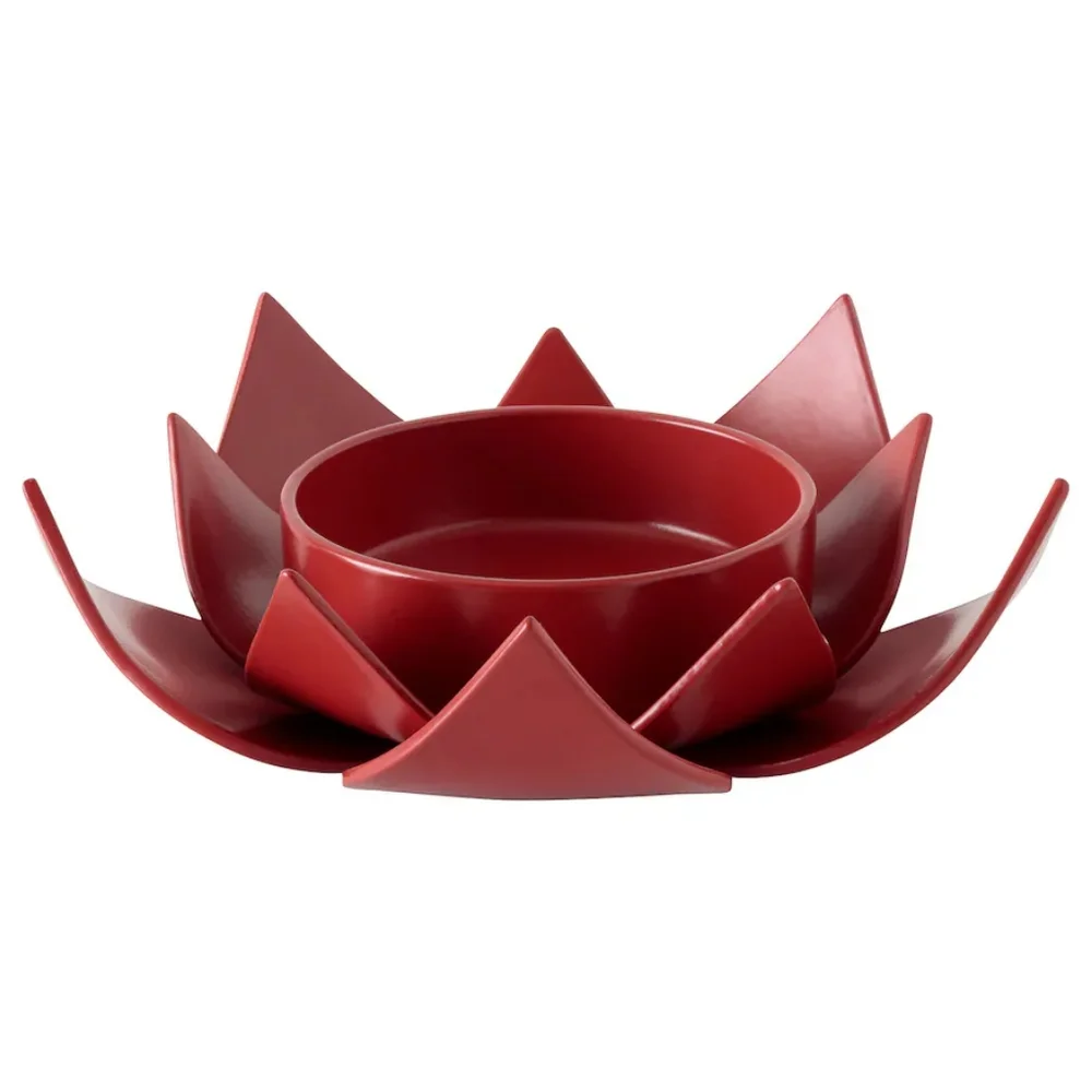 IKEA Aromatisk Tealight Holder Red Lotus (set of 4)